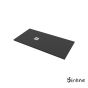 Ντουζιέρα Cast Marble (Χυτό μάρμαρο) με Βαλβίδα Slate 160 x 80 Sirene Black Matt S16080-401