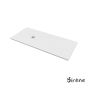 Ντουζιέρα Cast Marble (Χυτό μάρμαρο) με Βαλβίδα Slate 180 x 80 Sirene White Matt S18080-301