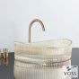 Νιπτήρας Γυάλινος CAVO 50x37,5 VOSS Glass Gold VL1150-200