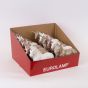 DISPLAY BOX, ΜΟΝΟΚΕΡΟΙ, ΛΕΥΚΟΣ, ΣΑΜΠΑΝΙ, ΡΟΖ, 15cm, 12PCS Eurolamp 600-46418