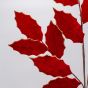 ΚΛΑΔΙ ΜΕ ΚΟΚΚΙΝΑ ΒΕΛΟΥΔΙΝΑ ΦΥΛΛΑ ΓΚΙ, 87cm Eurolamp 600-47625