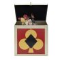 ΜΕΤΑΛΛΙΚΟ ΚΟΥΤΙ ME ΚΛΟΟΥΝ 20x20x20cm Eurolamp 600-48287