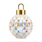 ΜΠΑΛΑ ΓΥΑΛΙΝΗ ΦΩΤΙΖΟΜΕΝΗ, ΙΡΙΔΙΖΟΥΣΑ, 22x32cm Eurolamp 600-48330