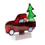 XMAS ΚΑΘΡΕΦΤΗΣ ΑΥΤΟΚΙΝΗΤΟ ΜΕ ΔΕΝΤΡΟ ΜΕ 40 LED ΜΠΑΤΑΡΙΑΣ 3AA KOKKINO ΛΕΥΚΟ & ΠΡΑΣΙΝΟ LED 11x4.5cm IP20 Eurolamp 600-48673