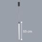 InLight Κρεμαστό φωτιστικό LED 10W 3000K από μέταλλο και PVC D:53cm 6025