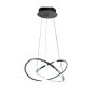 InLight Κρεμαστό φωτιστικό LED 48W 3CCT by switch on base σε χρώμιο D:60cm 6082-CH