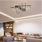 Πλαφονιέρα οροφής LED 90W 3CCT σε μαύρη απόχρωση D:80x80cm 6109