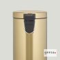 Χαρτοδοχείο Επιδαπέδιο 3l Geesa Inox PVD Brushed Gold 634-211