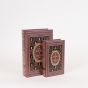 S/2 ΚΟΥΤΙΑ ΒΙΒΛΙΑ GAME OF CHESS ΞΥΛΙΝΟ ΚΑΦΕ 27x18x7cm / 21x13x5cm Eurolamp 819-00287