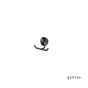 ΑΓΚΙΣΤΡΟ ΔΙΠΛΟ 4,6cm OPAL GEESA INOX PVD BLACK BRUSHED 7215-411