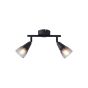 ΣΠΟΤ ΜΕΤΑΛΛΟ ΓΥΑΛΙ 2ΦΩΤΟ 2XE14 Max 8W 220X80X165mm ΦΙΜΕ ARTE ILLUMINA CLASSY Eurolamp 145-25271