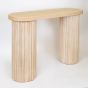 ΚΟΝΣΟΛΑ ΞΥΛΙΝΗ NATURAL 119x40x80.5cm Eurolamp 750-25023