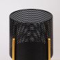 S/2 ΚΑΣΠΩ ΜΕΤΑΛΛΙΚΟ ΜΑΥΡΟ - ΧΡΥΣΟ 29x60cm / 25x54cm Eurolamp 752-18093