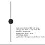 SE LED 80 VIOLA BLACK WALL LAMP 12W 3CCT WITH MEMORY 2 YEARS WARRANTY Δ1 HOMELIGHTING 77-50482