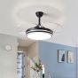 SE LED 36 FAMA BLACK FAN 105x35cm 36W IP20 3CCT WITH MEMORY 2 YEARS WARRANTY HOMELIGHTING 77-50618