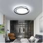 SE LED 48 AKIE BLACK CEILING 47x47x6cm  48W IP20  3CCT WITH MEMORY 2 YEARS WARRANTY Α1 HOMELIGHTING 77-50619