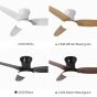 SE LED F100 WINDY BLACK FAN 30W SMART WITH CONTROL 100x100x50cm 3000k-6500k 85-265V 2 YEARS WAR HOMELIGHTING 77-50630