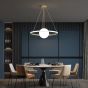 SE LED 50 PAULA PENDANT BLACK 24W  3CCT+E14 40x100cm IP20 220V 2 YEARS WARRANTY A1 HOMELIGHTING 77-50643