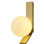 SE21-GM-15 KELIA WALL LAMP BRASS AND OPAL E14 12x15x22cm IP20 220V 2 YEARS WARRANTY Ε2 HOMELIGHTING 77-50647