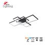 SE LED 4 TESSERA BLACK 86*48*10cm 3CCT WITH CONTROL+MEMORY IP20 54W 2 YEARS WARRANTY Z4 HOMELIGHTING 77-50988