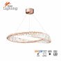 SE LED 60 OVELA ROSE GOLD Φ60cm 3CCT REMOTE CONTROL 2 YEARS WARRANTY HOMELIGHTING 77-51192