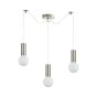 SE21-NM-4-GL1-NM3 ADEPT TUBE Nickel Matt Pendant Smoked Glass+ HOMELIGHTING 77-8394