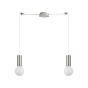 SE21-NM-4-GL2-NM2 ADEPT TUBE Nickel Matt Pendant Smoked Glass+ HOMELIGHTING 77-8402