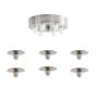 SE21-NM-4-NM6-MS40 ADEPT TUBE Nickel Matt Pendant Black Metal Shade+ HOMELIGHTING 77-8407