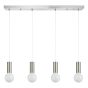 SE21-NM-4-4NM-GR2 ADEPT TUBE Nickel Matt Pendant Black Metal Grid+ HOMELIGHTING 77-8448