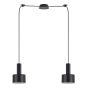 SE21-BL-4-BL2-MS1 ADEPT TUBE Black Pendant Black Metal Shade+ HOMELIGHTING 77-8543