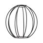 SE21-GM-4-3BL-GR1 ADEPT TUBE Gold Matt Pendant Black Metal Grid+ HOMELIGHTING 77-8628
