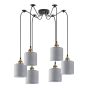 SE21-BR-10-BL6-SH2 MAGNUM BRONZE Grey Shade Pendant+ HOMELIGHTING 77-8733