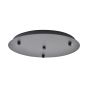 SE21-BL-4-3BL-MS123 ADEPT FLEX Black Pendant Black Metal Shade+ HOMELIGHTING 77-8910