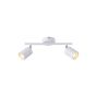 ΣΠΟΤ ΜΕΤΑΛΛΟ 2ΦΩΤΟ 2XGU10 Max 7W 300X155mm ΛΕΥΚΟ ARTE ILLUMINA OLYMP Eurolamp 145-25227