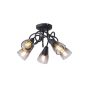 ΣΠΟΤ ΜΕΤΑΛΛΟ ΓΥΑΛΙ 5ΦΩΤΟ 5XE14 Max 8W 380X185mm ΦΙΜΕ ARTE ILLUMINA CLASSY Eurolamp 145-25273