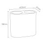 Blend terrazo διπλό ποτήρι οδοντόβουρτσας Sealskin 800035