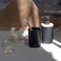 Mind black set δοχείο κρεμοσάπουνου 200 ml & ποτήρι οδοντόβουρτσας Sealskin 800062