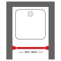 Easy roll black βραχίονας μπάνιου γωνιακός Sealskin  800128