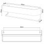 Brix white small ράφι + κρεμάστρα Sealskin 800255