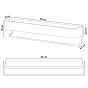 Brix white large ράφι + κρεμάστρα Sealskin  800256
