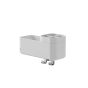 Tiger 2-Store Επιτοίχιο Ράφι με Θήκες και Κρεμάστρες 25 cm White 800375  800375