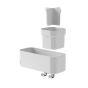 Tiger 2-Store Επιτοίχιο Ράφι με Θήκες και Κρεμάστρες 25 cm White 800375  800375