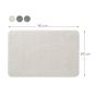 Cosima Πατάκι Μπάνιου 60x90cm Off-White Sealskin  800632