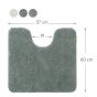 Cosima Πατάκι Λεκάνης 57x60cm Green Sealskin 800634