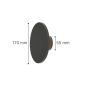 it-Lighting Geneva LED 8W 3CCT Outdoor Wall Lamp Grey D:17cmx5.5cm 80201130