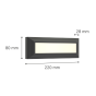 it-Lighting Willoughby LED 4W 3CCT Outdoor Wall Lamp Anthracite D:22cmx8cm 80201340