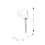 it-Lighting Erling 1xGU10 Outdoor Spike Light Black D:62x140x250mm 80600314