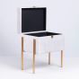 ΜΠΑΟΥΛΟ PU - ΠΟΛΥΡΕΖΙΝ ΛΕΥΚΟ - ΧΡΥΣΟ 36x26x43cm Eurolamp 810-00272