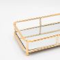 S/2 ΔΙΣΚΟΣ ΜΕΤΑΛΛΙΚΟΣ ΜΕ ΚΑΘΡΕΦΤΗ ΧΡΥΣΟ 36x7x26cm/ 30x7x20cm Eurolamp 819-00269