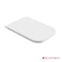 Κάλυμμα Λεκάνης ΤΕΟΡΕΜΑ Slim Soft Close Scarabeo Pearl (White Matt) 8305BS-301